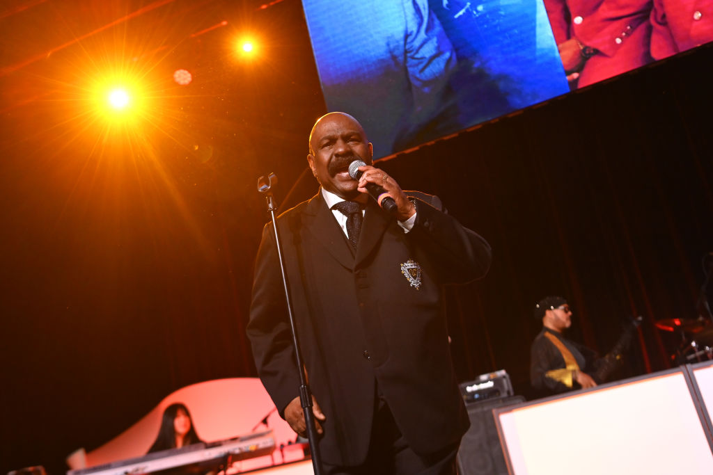 ATLANTA, GEORGIA - MARCH 12:  Walter Scott of the Whispers performs in concert during Ambassador Andrew Young's 90th Birthday Celebration at Georgia World Congress Center on March 12, 2022 in Atlanta, Georgia. (Photo by Paras Griffin/Getty Images)